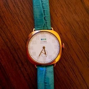 La Mer Collections Carpe Diem Teal Wristwatch
